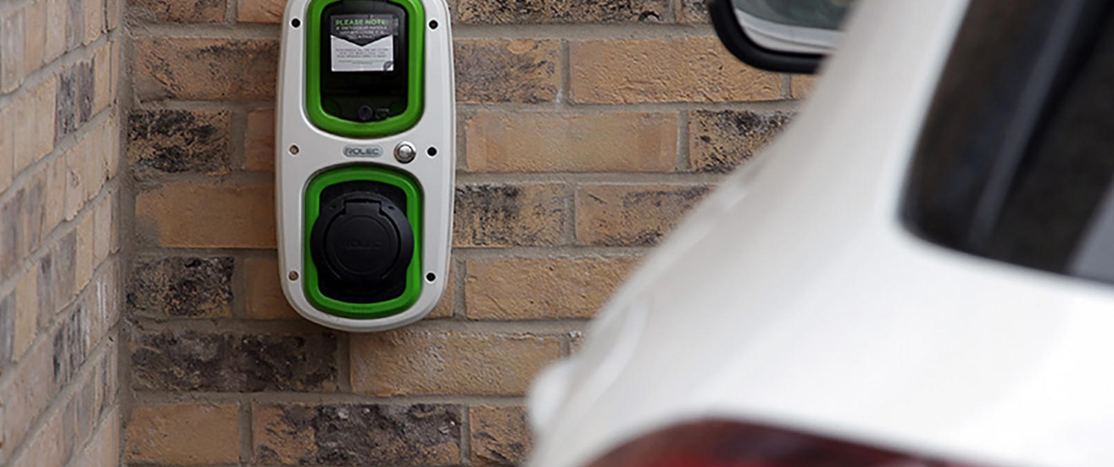 Electric car charging point